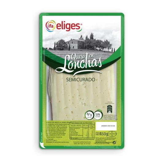 QUESO SEMICURADO LONCHA IFA ELIGES 150G