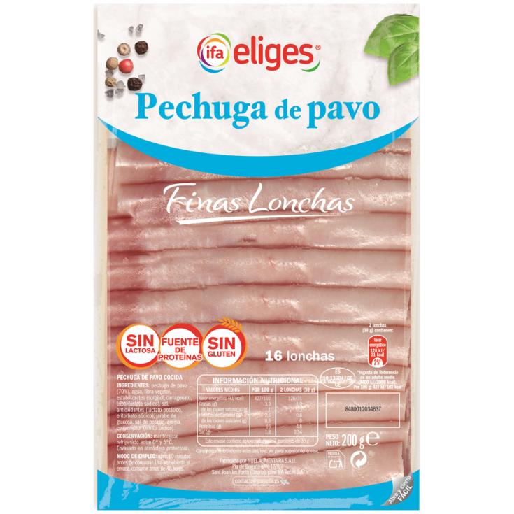 PECHUGA PAVO B/GRA S/LACT S/GLUT IFA ELIGES 200G