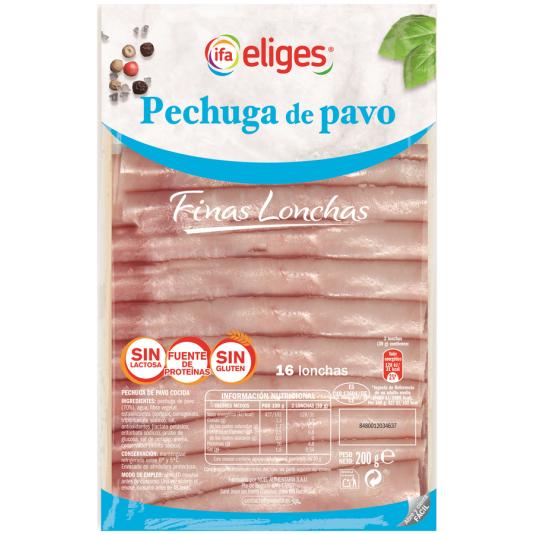 PECHUGA PAVO B/GRA S/LACT S/GLUT IFA ELIGES 200G