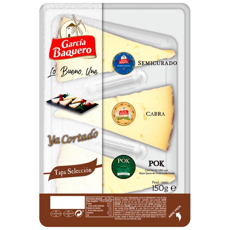 TABLA DE QUESO SEMICURADO SELECCIÓN GARCÍA BAQUERO 150G