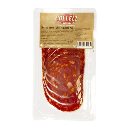 CHORIZO EXTRA C/PIMIENTA TUNEL COLLELL 70GR