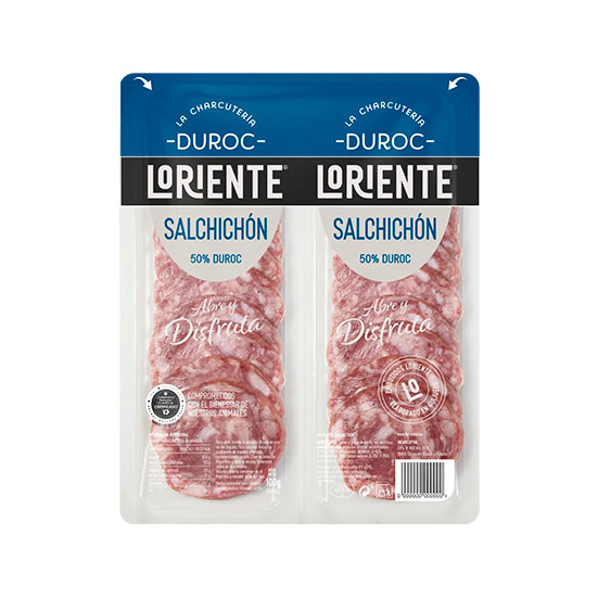 Salchichon lonchas duroc Loriente p2 50g/u