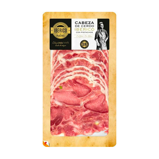 Cabeza cerdo iberica c/pistacho Placeres 100g