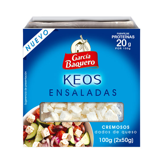 QUESO CREMOSO DADOS KEOS ENSALADAS GARCIA BAQUERO P2 50G/U