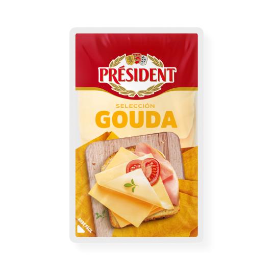 QUESO GOUDA LONCHAS PRESIDENT 100G