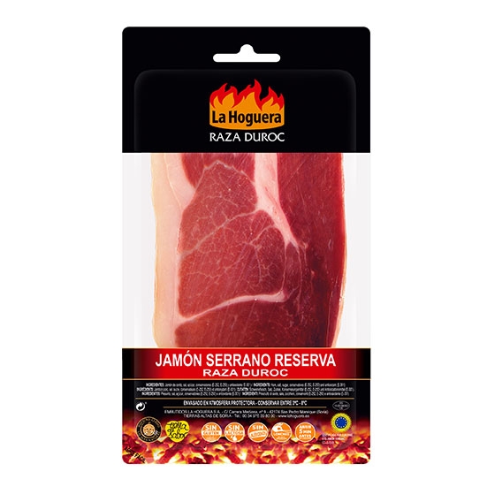 Jamon serrano duroc lonchas La hoguera 100g