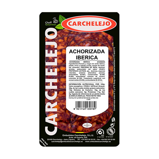 MORCILLA ACHORIZADA IBERICA LONCHAS CARCHALEJO 100G