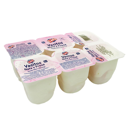 HELADO VASITO NATA FRESA CASTY P6X80ML
