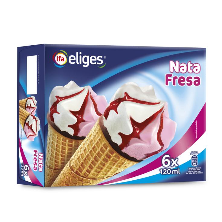 CONO NATA FRESA IFA ELIGES P6 120ML/U