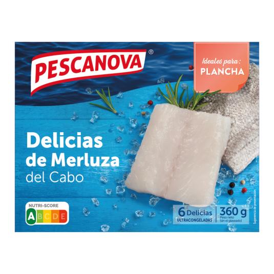 DELICIAS MERLUZA ESPECIAL PLANCHA PESCANOVA 360G