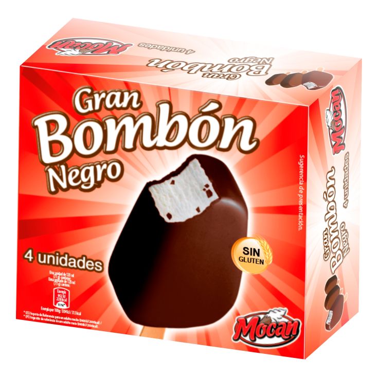 BOMBON NEGRO MOCAN P4X120ML
