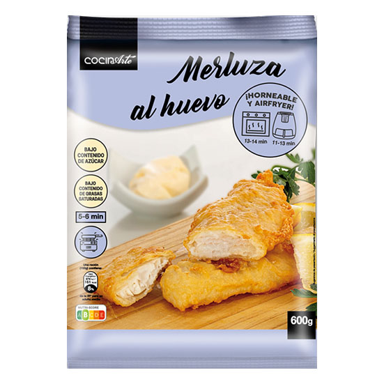 MERLUZA AL HUEVO COCINARTE 600G