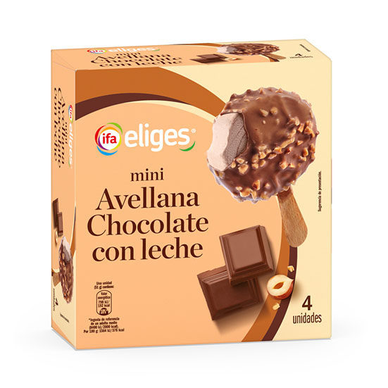 BOMBON MINI AVELLANA CHOCOLATE IFA ELIGES P4X70ML