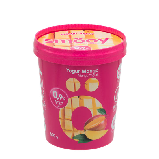 Tarrina yogur mango Smooy 500ml