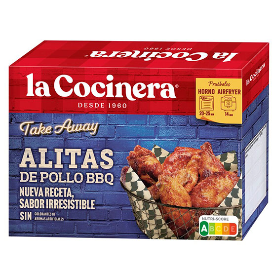 ALITAS DE POLLO BBQ LA COCINERA P8 300G