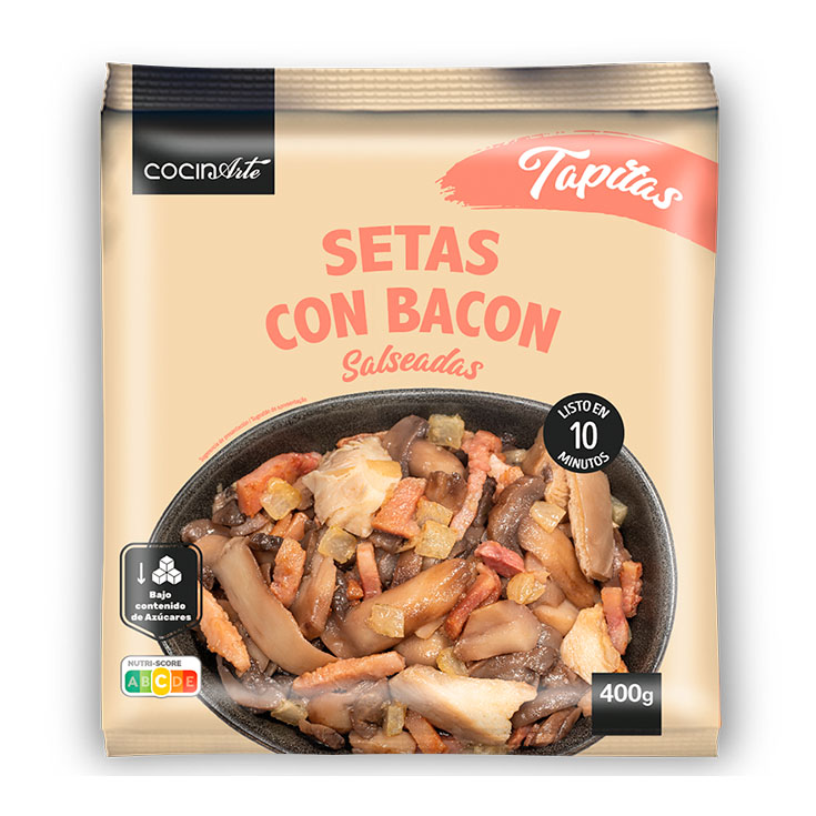 SETAS CON BACON SALSEADOS COCINARTE 400G