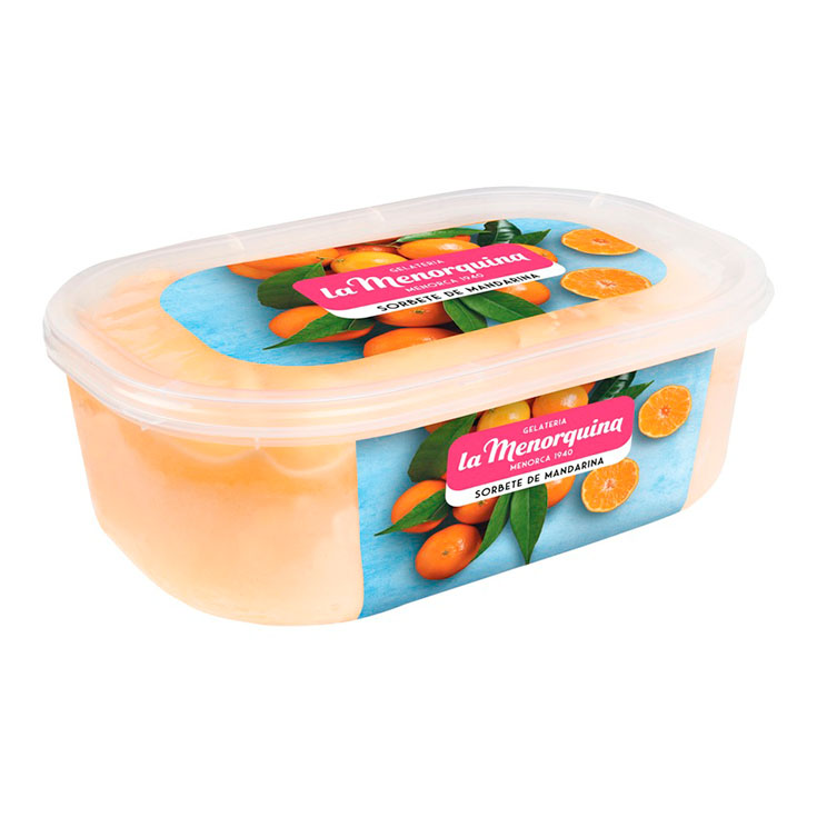SORBETE MANDARINA LA MENORQUINA 1L