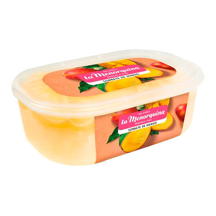 SORBETE MANGO LA MENORQUINA 1L