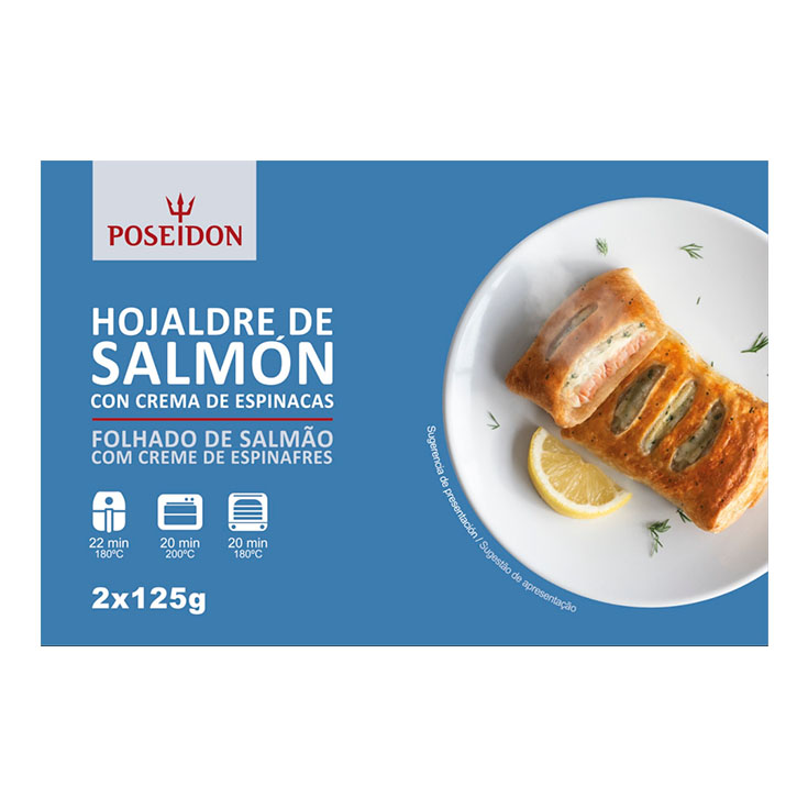 HOJALDRE RELLENO SALMON POSEIDON 250G