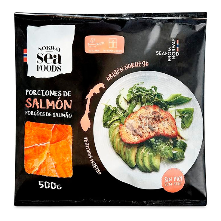 SALMON PORCIONES NORWAY SEAFOODS 500G