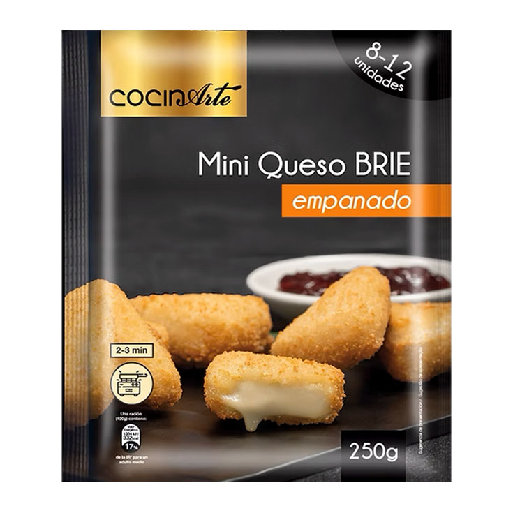 MINI QUESO BRIE EMPANADO COCINARTE 250G