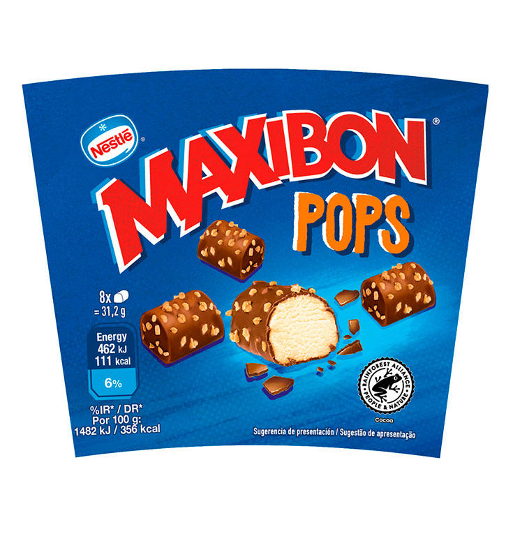 POPS CRUNCH MAXIBON 250ML