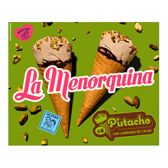 CONO PISTACHO LA MENORQUINA P4X120ML