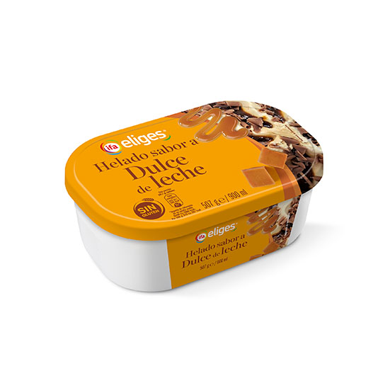 Helado tarrina dulce de leche Ifa eliges 900ml