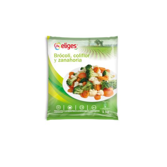 MEZCLA VERDURAS BROCOLI, COLIFLOR Y ZANAHORIA IFA ELIGES 1K