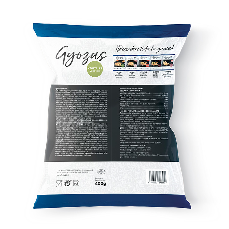 GYOZA VEGETAL LEROY 400G