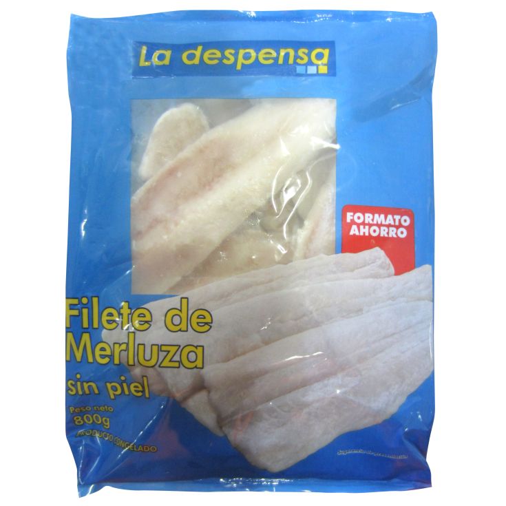 FILETE MERLUZA S/PIEL LA DESPENSA 800G