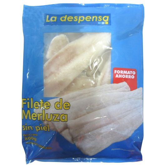 FILETE MERLUZA S/PIEL LA DESPENSA 800G