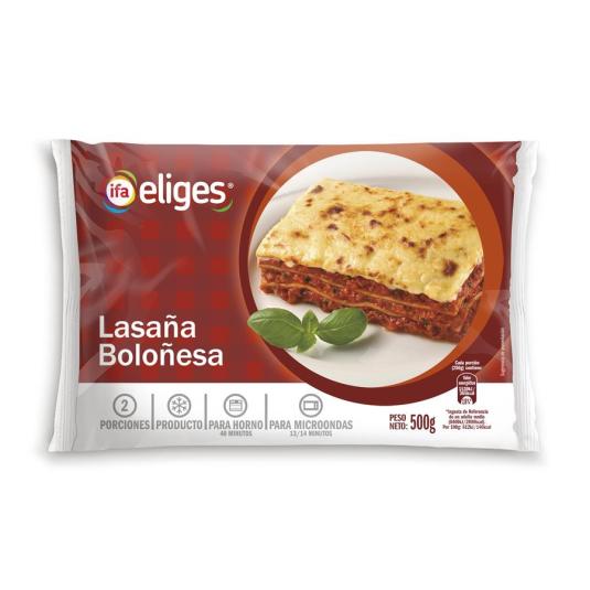 LASAÑA BOLOGNESA IFA ELIGES 500G