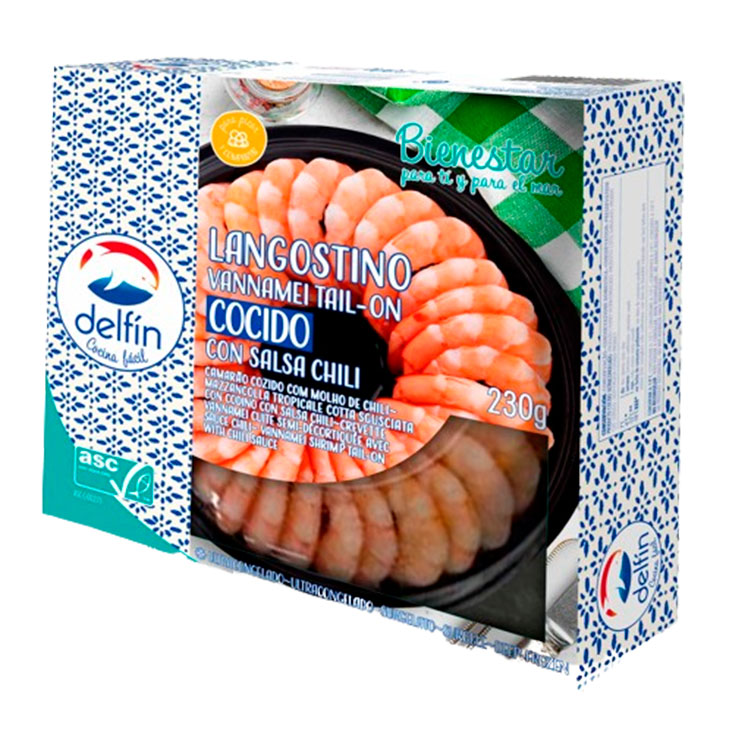CORONA LANGOSTINO VANNAMEI DELFIN 230G