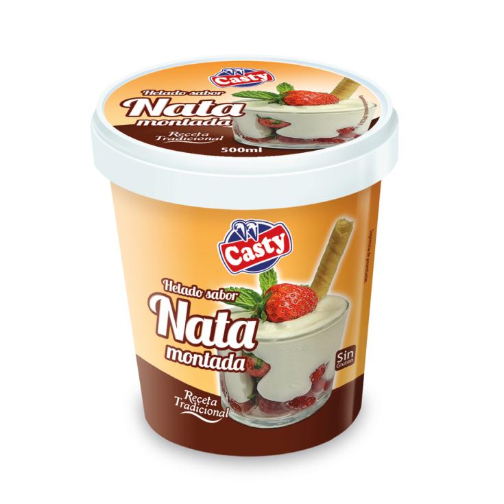 HELADO TARRINA NATA MONTADA MIX CASTY 500ML