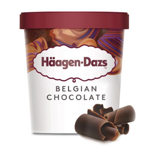 HELADO TARRINA CHOCOLATE BELGA HAAGEN DAZS 460ML